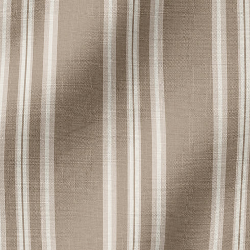 Rayas Verticales Beige y Blanco Tela