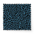 Estampado animal print de leopardo en negro sobre fondo azul petróleo fabric swatch mockup