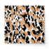 Estampado animal print en negro, café y blanco con manchas difuminadas estilo leopardo fabric swatch mockup