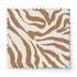 Estampado de rayas onduladas estilo cebra en café y crema fabric swatch mockup
