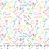 Patrón colorido de lápices y crayones dibujados en estilo lineal sobre fondo blanco ruler cm