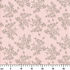Patrón rosado con rayas verticales y estampado florales de ramas delicadas en gris ruler cm