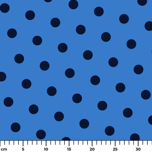 Patrón de pepas negras sobre fondo azul distribuidas uniformemente