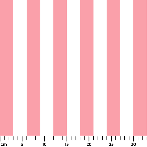 Tres franjas verticales anchas en rosado claro sobre fondo blanco