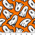 Fantasmas Espeluznantes Naranja Tela