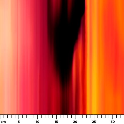 Abstracto Naranja y Rojo Vibrante Tela