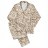Estampado de rayas onduladas estilo cebra en café y crema sutex pajamas fullview mockup
