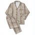 Rayas Verticales Beige y Blanco Tela