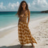 Palmeras Tropicales Ocre Vintage Tela