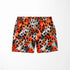 Estampado abstracto con manchas de leopardo en naranja, negro, blanco y café sutex swimtrunks