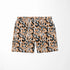 Estampado animal print en negro, café y blanco con manchas difuminadas estilo leopardo sutex swimtrunks