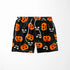 Calabazas y Fantasmas Halloween Negro Tela