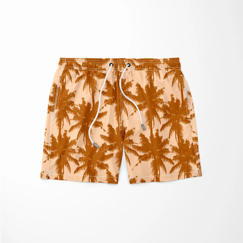 Palmeras Tropicales Ocre Vintage Tela
