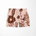 Flores Vintage Marrones sobre Beige Tela