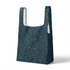 Estampado animal print de leopardo en negro sobre fondo azul petróleo sutex tote mockup