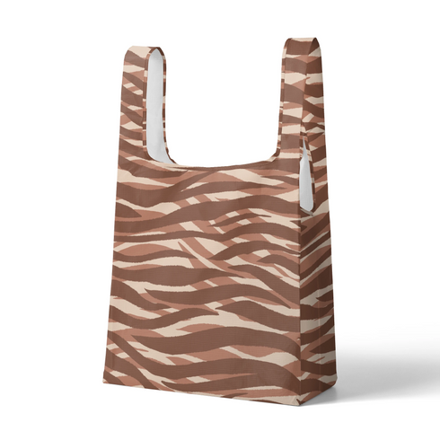 Ondas Marrones y Beige Textura Tela