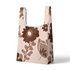 Flores Vintage Marrones sobre Beige Tela