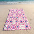 Floral Arabesco Folclórico Rosado Toalla Viajera
