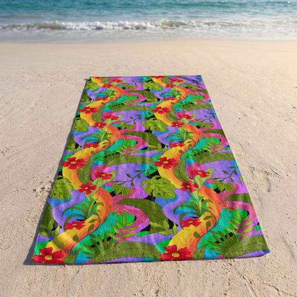 Enredadera Selvática Multicolor Toalla Viajera
