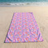 Palmas Tropicales Fucsia Multicolor Toalla Viajera