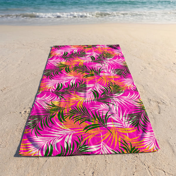 Palmas Fucsia Toalla Viajera