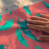 Hojas de Palmera Menta y Coral Toalla Viajera
