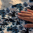 Hojas Tie-Dye Azul Petróleo Toalla Viajera