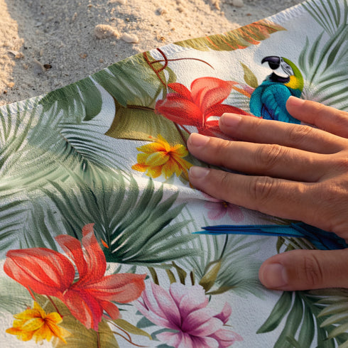 Guacamayas Tropicales Multicolor Toalla Viajera