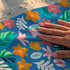 Flores Tropicales Azul Vibrante Toalla Viajera