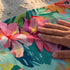 Hibiscos Coral Tropical Vibrante Toalla Viajera