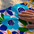 Flores Tropicales Azul Naranja Toalla Viajera