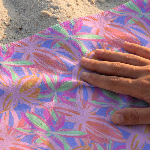 Palmas Tropicales Fucsia Multicolor Toalla Viajera