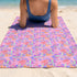 Palmas Tropicales Fucsia Multicolor Toalla Viajera