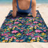 Jardín Tropical Multicolor Vibrante Toalla Viajera