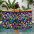 Jardín Tropical Multicolor Vibrante Toalla Viajera