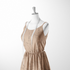 Flores Lineales Beige Tela