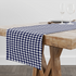 Patrón de cuadros en azul marino, gris y blanco estilo marinero
