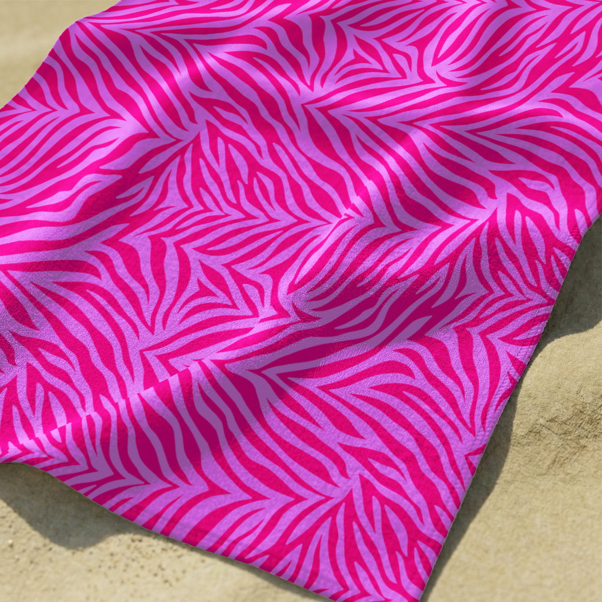 Cebra Fucsia Lila | Toalla Viajera de Sutex Colombia