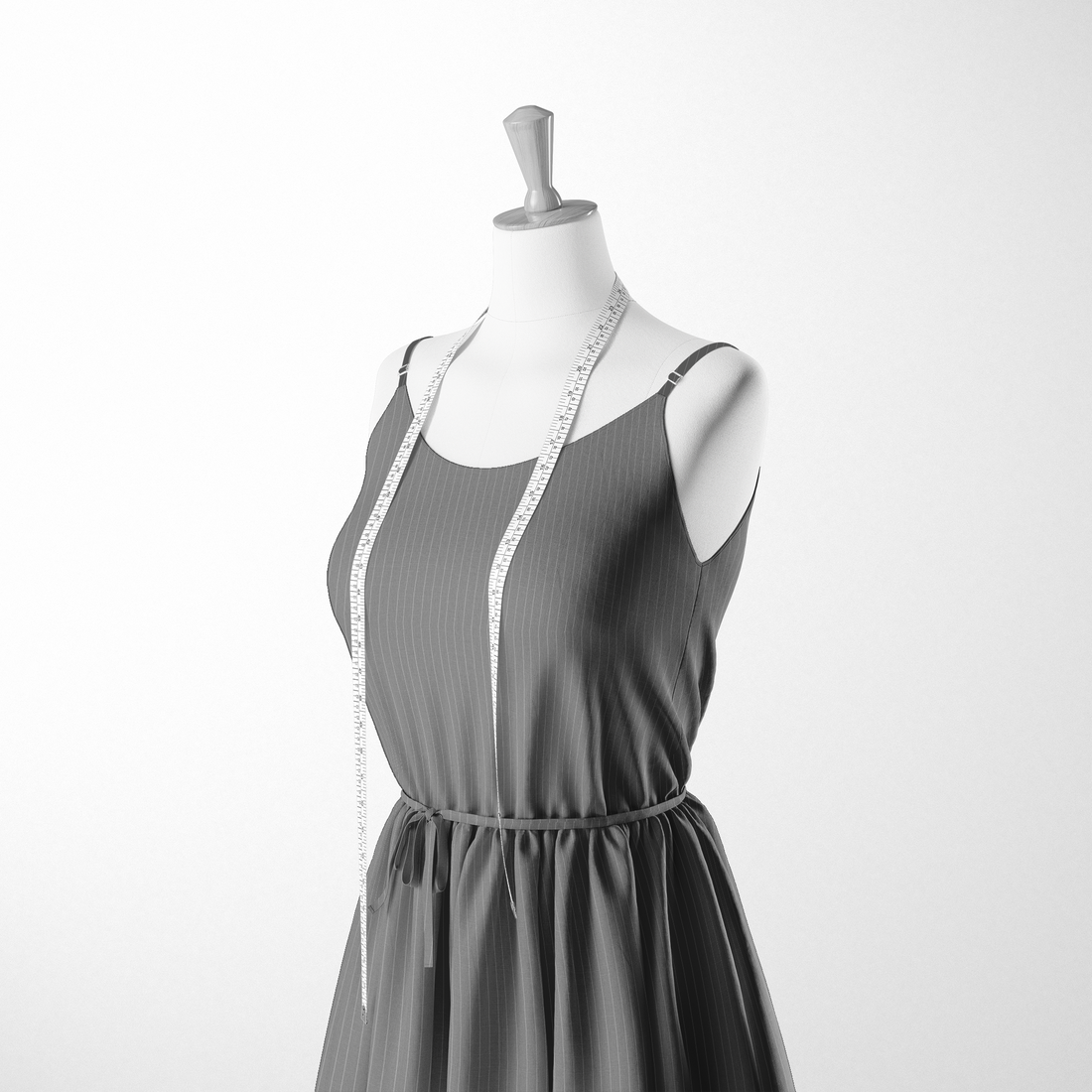  sutex woven dress form mockup